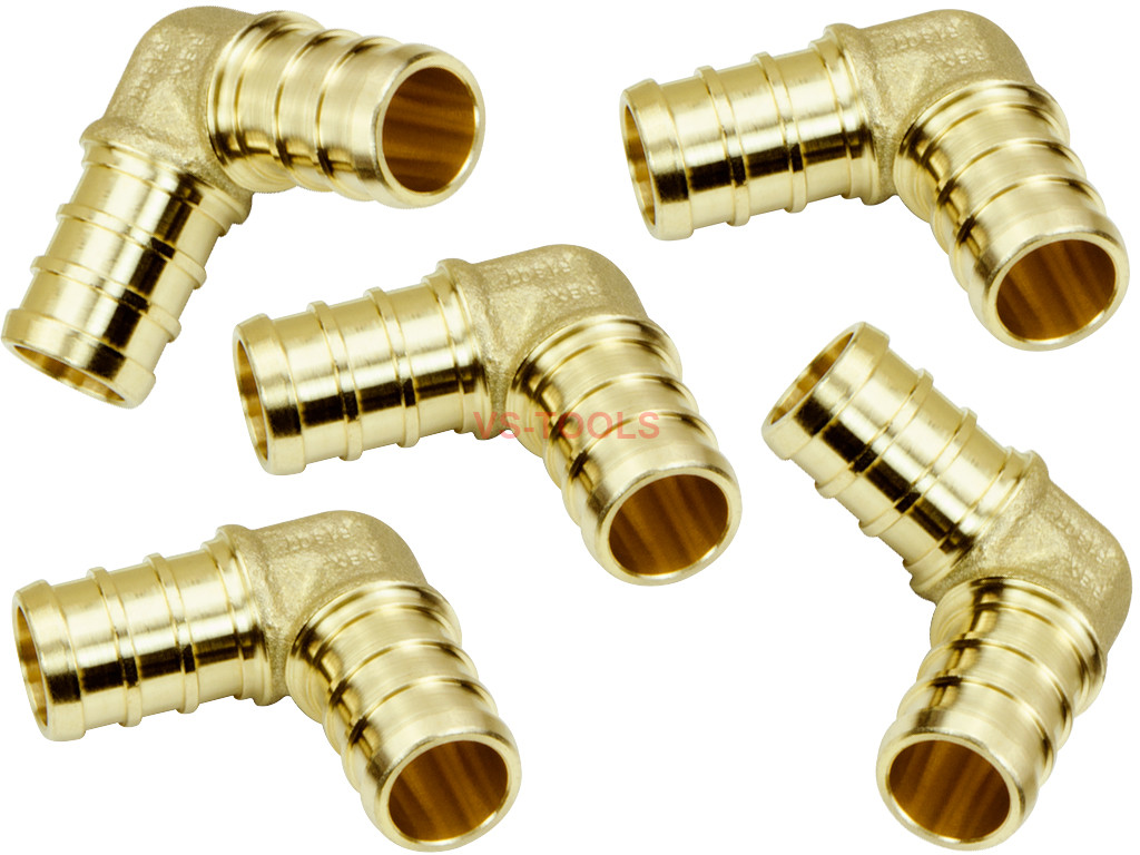 3/4 Inch Straight/90 Degree Elbow/tee Pex Fitting, Brass Coupling